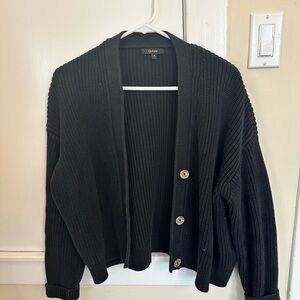 Quince Black Women's Cardigan Sweater
